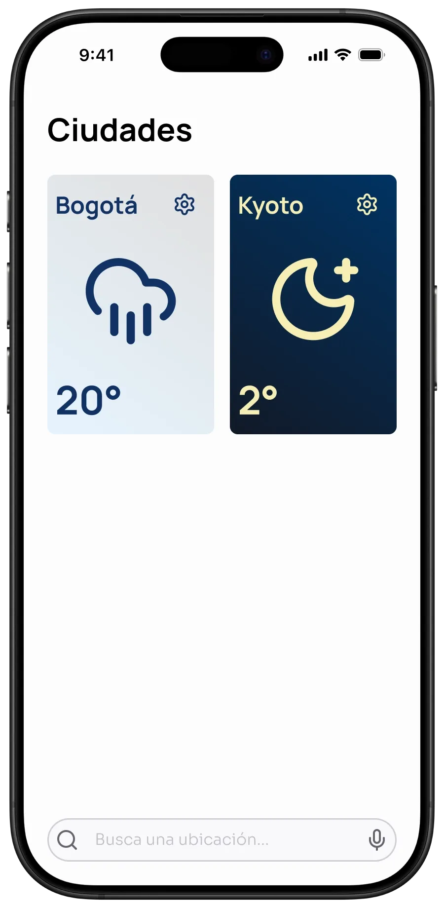 Imagen de la pantalla principal con datos ingresados.